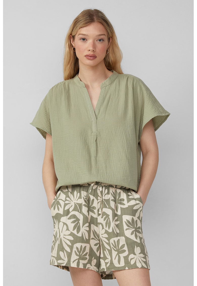 Oferte la Bluza-tunica lejera din bumbac - Verde pal