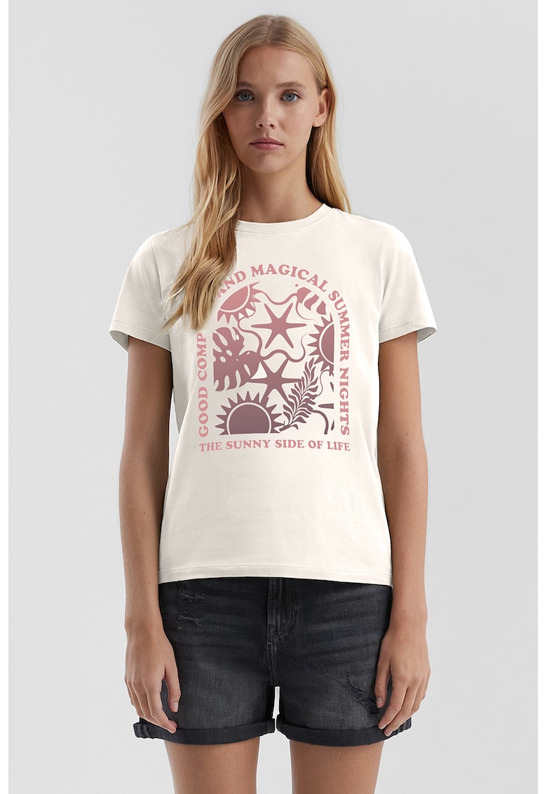 Oferte la Tricou cu imprimeu grafic - Alb