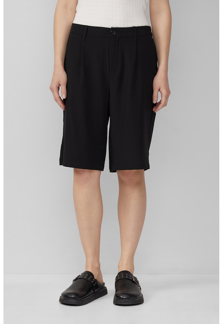 Oferte la Bermude cu pliuri - Negru