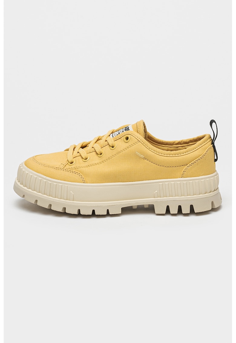 Oferte la Pantofi sport low-cut din bumbac organic Pallashock - Galben pai