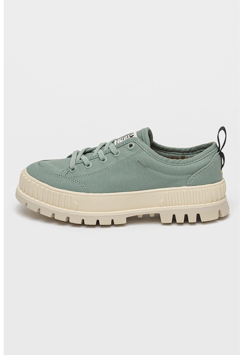 Oferte la Pantofi sport low-cut din bumbac organic Pallashock - Gri cenusiu