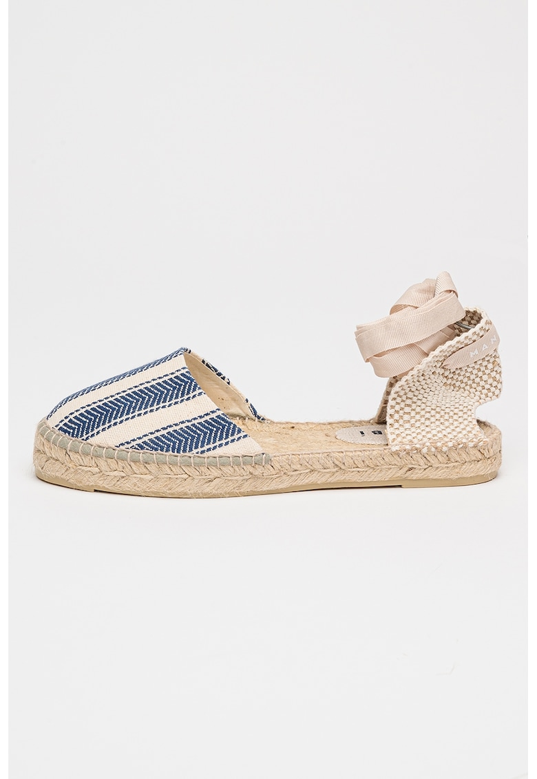 Oferte la Espadrile cu model in dungi Portofino - Albastru inchis/Bej deschis
