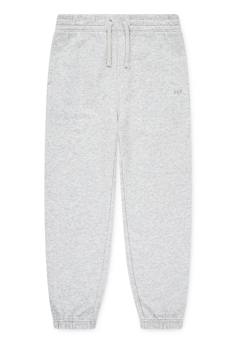Pantaloni de trening cu logo brodat Essential - Gri deschis melange