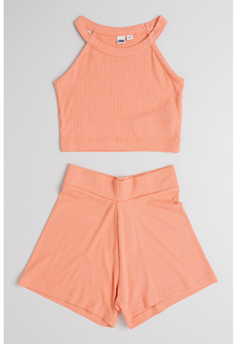 Set de top si pantaloni scurti - 2 piese - Coral