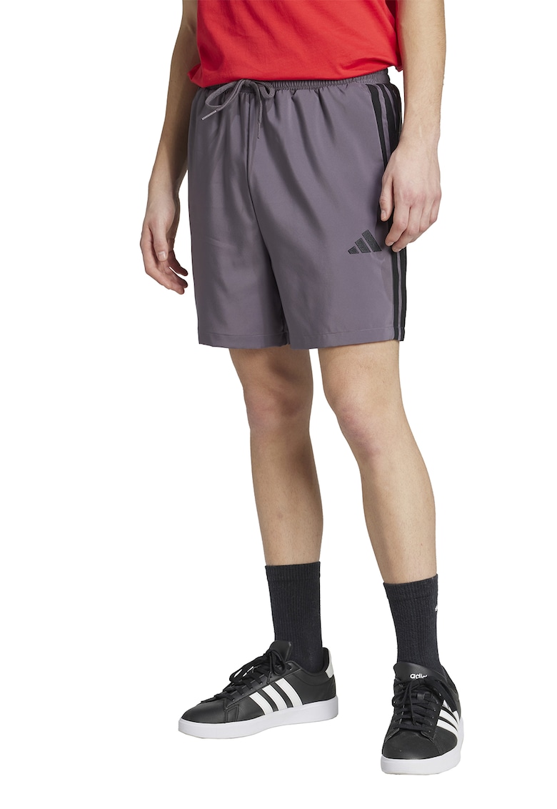 Pantaloni scurti cu benzi laterale cu logo Chelsea - Negru/Violet prafuit