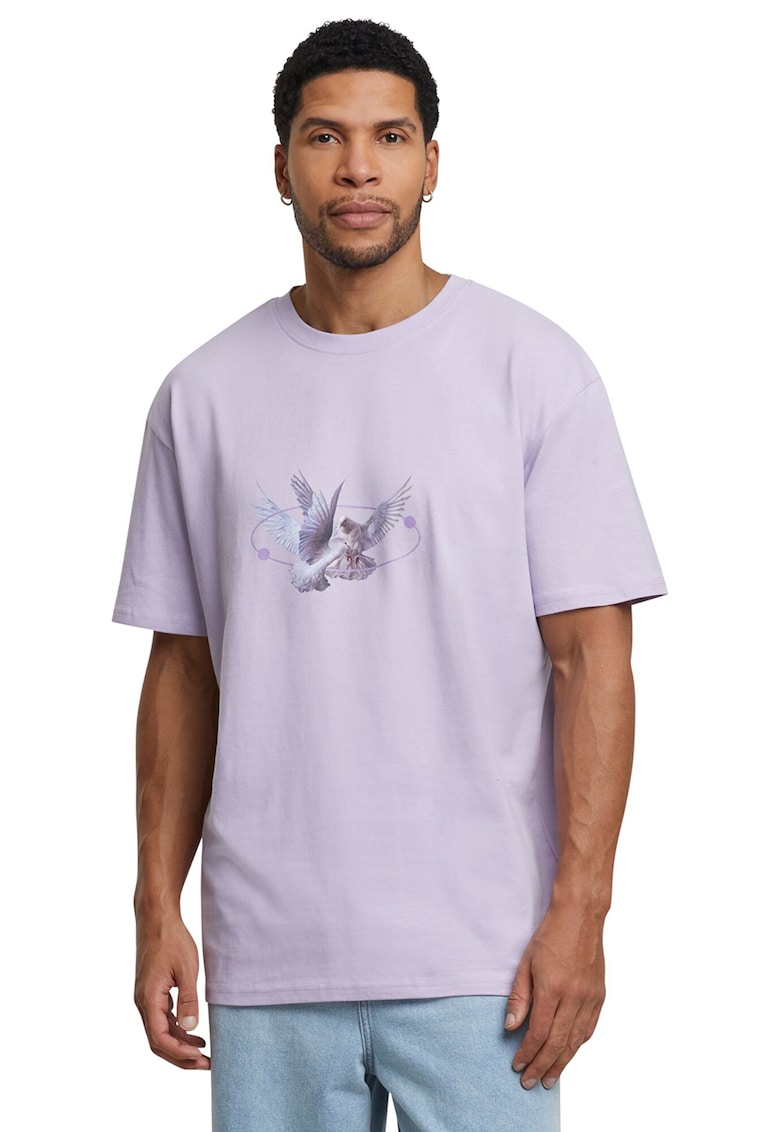 Tricou unisex cu imprimeu grafic - Lila