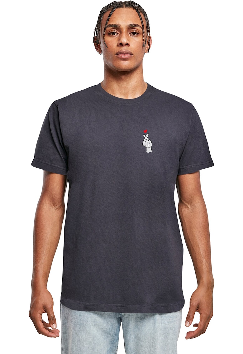 Tricou cu imprimeu grafic - Alb/Albastru ultramarin