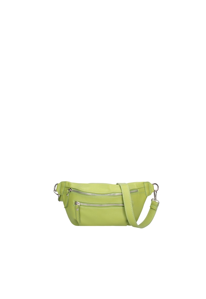 Borseta de piele cu etui detasabil - Verde