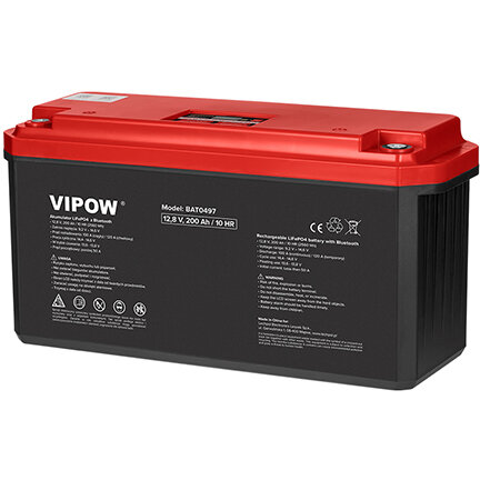 ACUMULATOR LIFEPO4 12V 200AH BLUETOOTH VIPOW