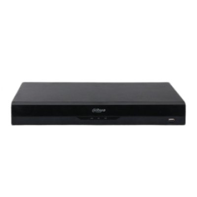 NVR 8 canale Dahua NVR4208-8P-EI, 16 MP, detectie faciala, SMD Plus, 8x PoE, 2x SATA