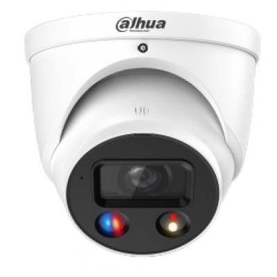 Camera IP Dahua IPC-HDW3849H-AS-PV-0280B-S5, 8MP, 2.8mm, Smart Dual Light (IR+WL 30m), WizSense, Active Deterrence, microfon, IP67, PoE