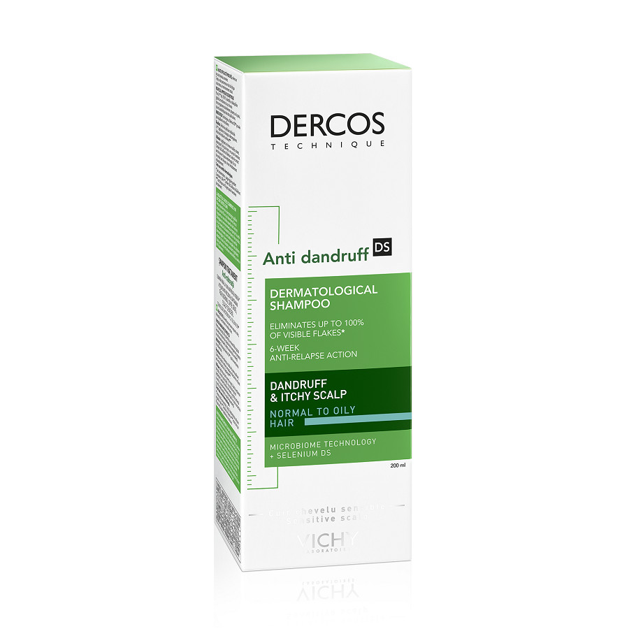 Vichy Sampon Dercos anti-matreata pentru par normal si gras (Concentratie: Sampon, Gramaj: 390 ml Rezerva)