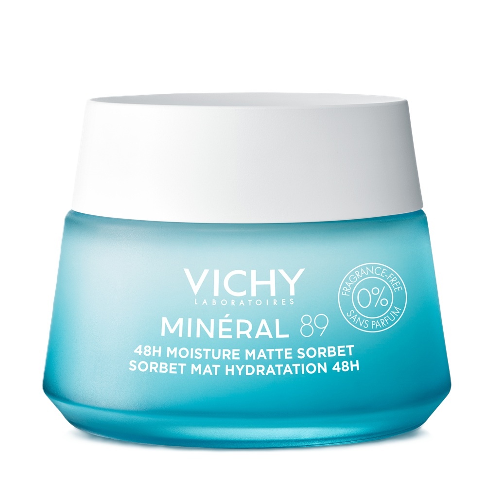 Serbet pentru ten hidratant si matifiant Mineral 89 Vichy, 50 ml