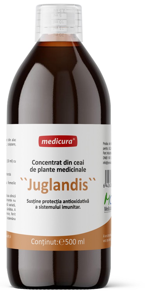 Concentrat din plante medicinale Juglandis, Nuc-Cuisoare-Pelin 500ml Medicura