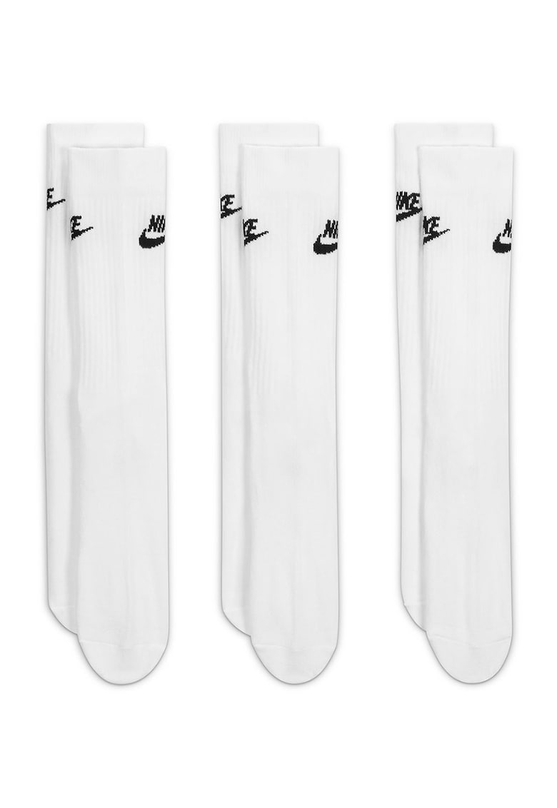 Set de sosete unisex Everyday Essential - 3 perechi - Alb/Negru stins