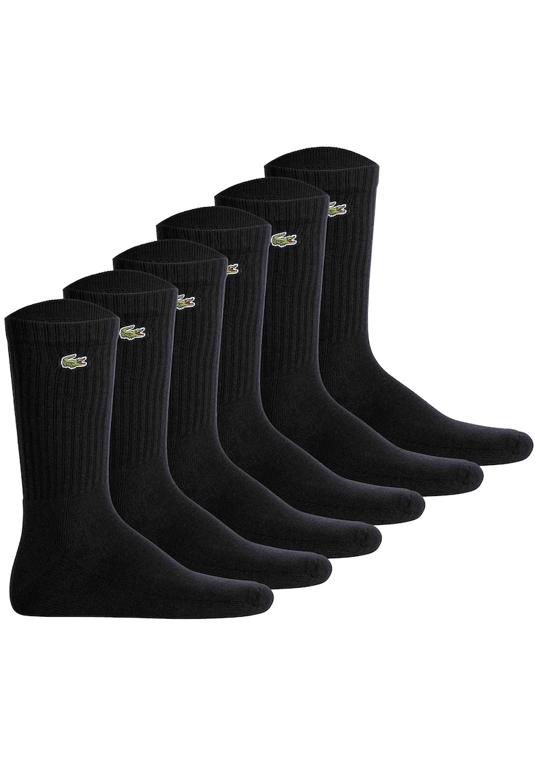 Set de sosete lungi unisex - 6 perechi - Negru