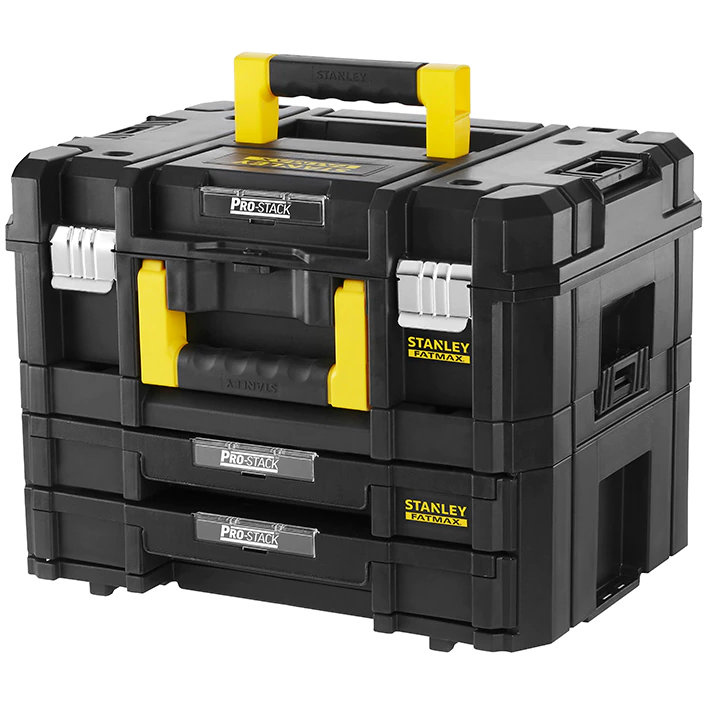 Cutie depozitare Tstak si Cutie 2 Sertare Tstak - FMST1-71981 440 x 326.1 x 331.7mm Negru/Galben