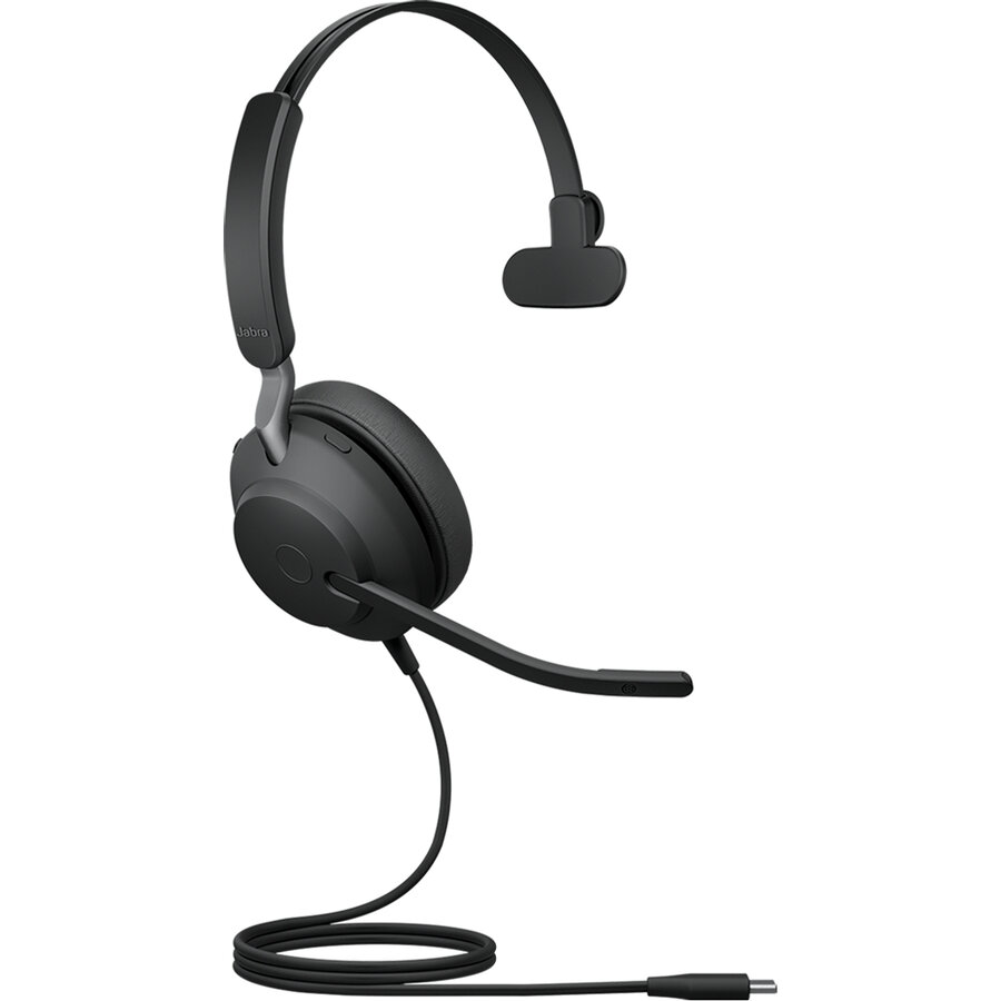 Casti Evolve2 40 SE USB-C UC Mono Negru