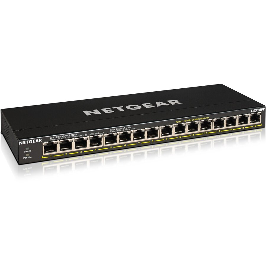Switch GS316P, Switch (115W PoE Budget)