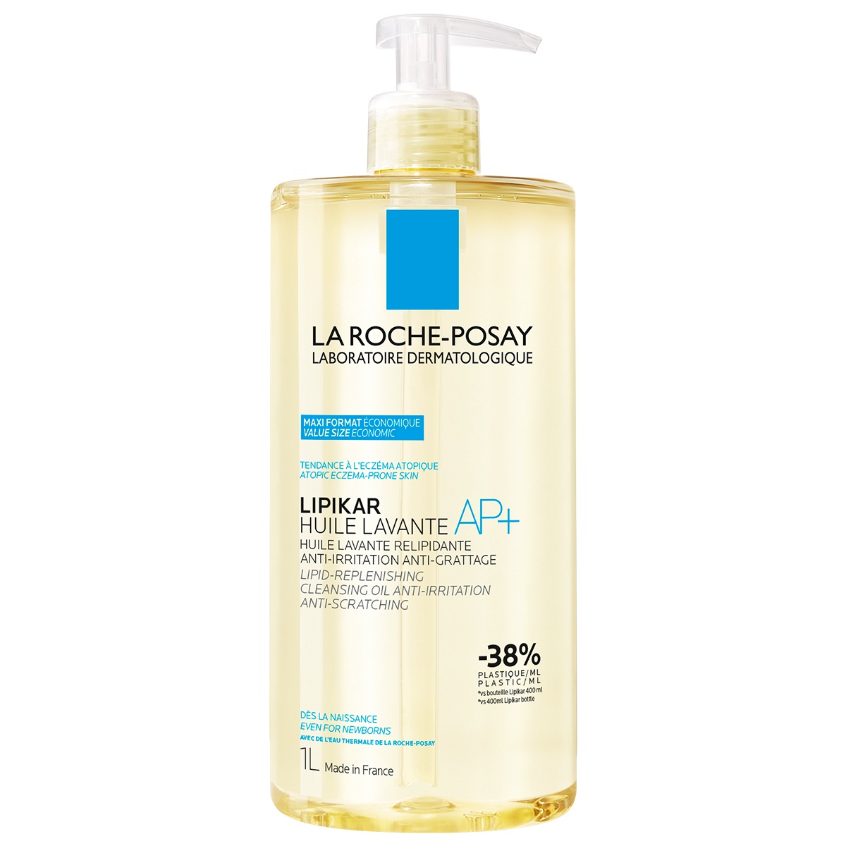Ulei de spalare hidratant pentru pielea uscata cu tendinta atopica Lipikar AP+, La Roche-Posay (Concentratie: Ulei de baie, Gramaj: 1000 ml)