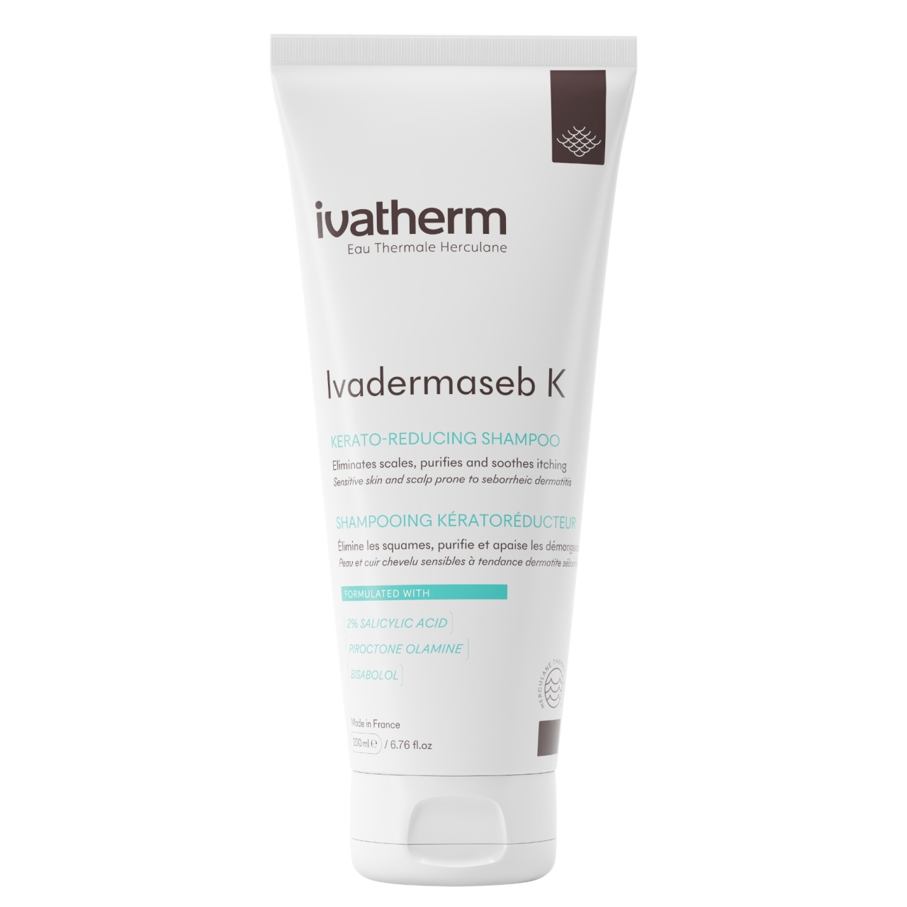 Sampon anti-matreata Ivadermaseb K, Ivatherm, 200 ml (Gramaj: 200 ml)