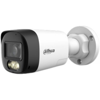 Camera Bullet HDCVI Dahua HAC-HFW1200RL-IL-T-0280B-DIP, 2MP, lentila 2.8mm, Smart Dual Light (IR+WL 30m), Two-way Talk: microfon + difuzor, IP67
