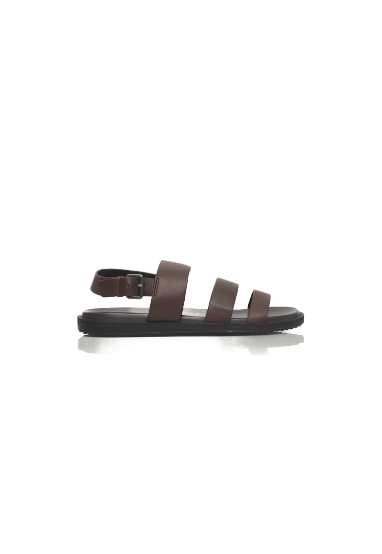 Oferte la Sandale gladiator de piele - Maro
