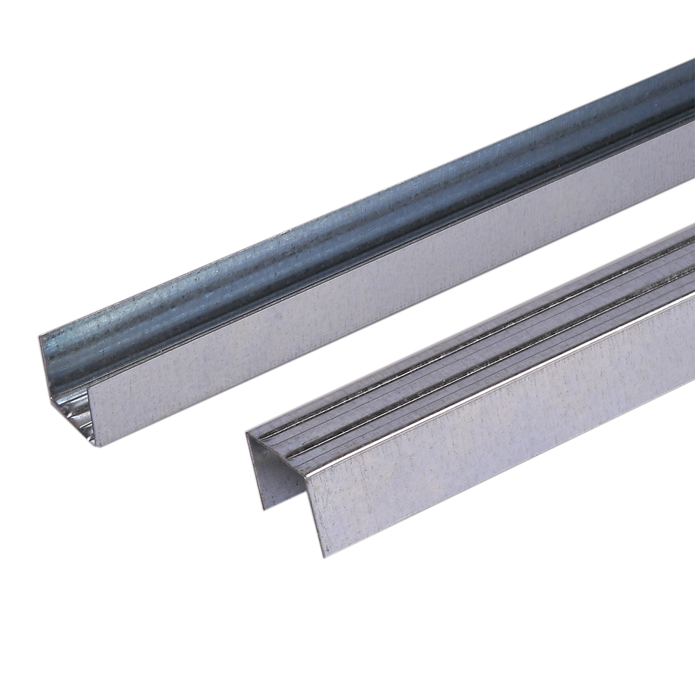 Profil UD pentru gips carton, tabla zincata din otel, 30 x 4000 x 0.5 mm