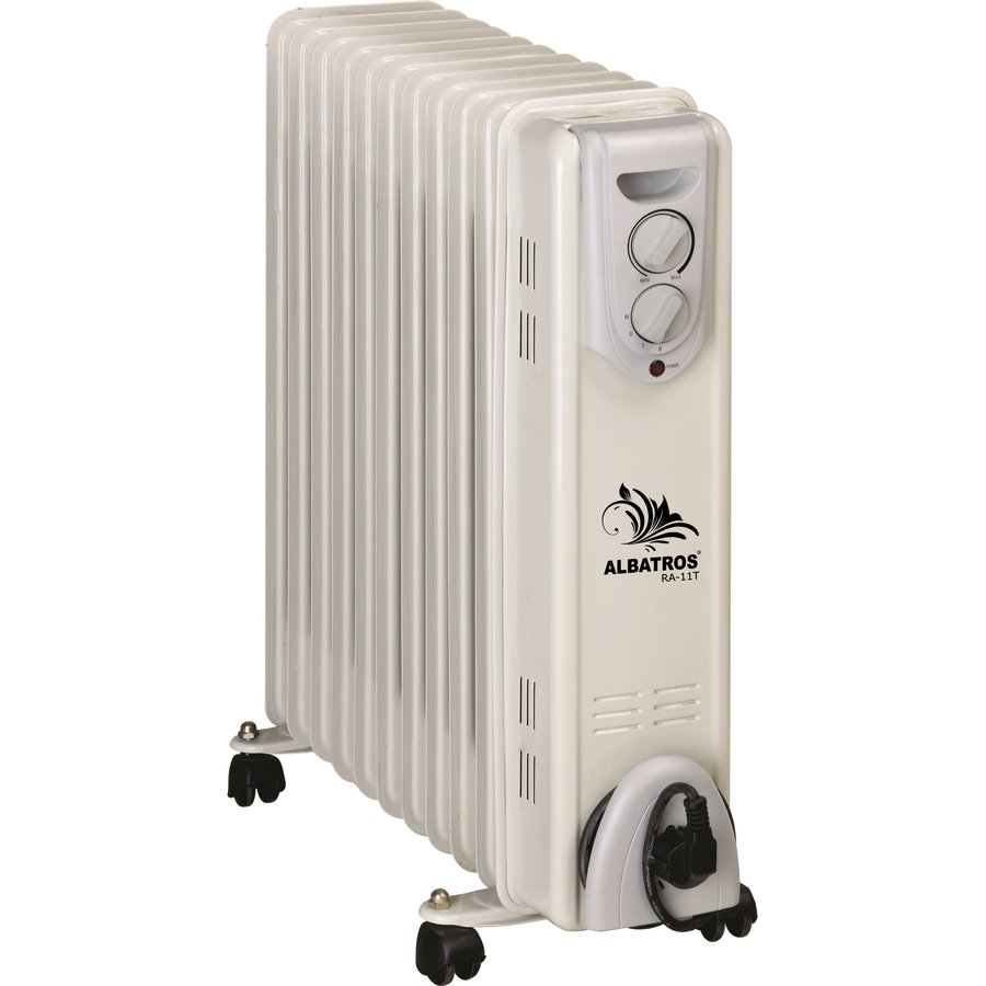 Calorifer RA-11T Termostat Reglabil 11 Elementi Putere Maxima 2500W Alb/Gri
