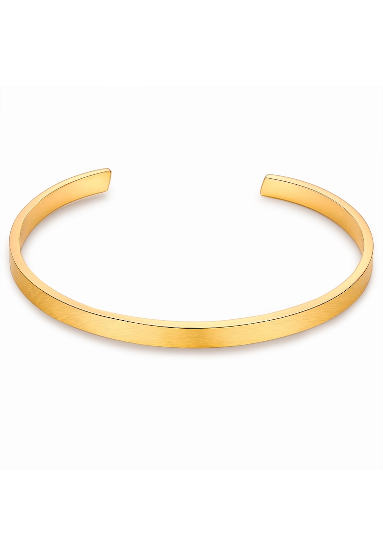 Bratara rigida placata cu aur de 14K - Auriu