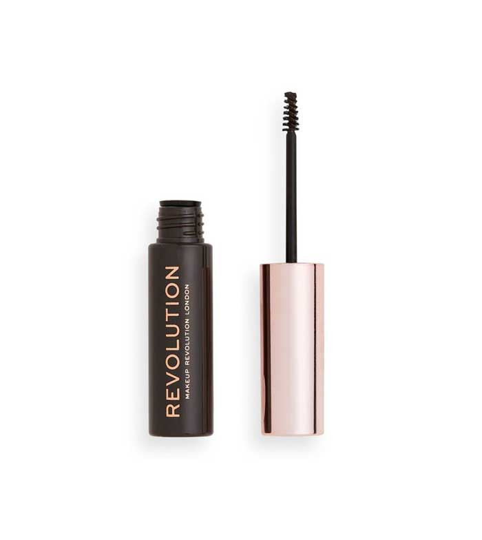Gel pentru sprancene Makeup Revolution London Brow Tint (Gramaj: 6 ml, Concentratie: Rimel pentru sprancene, Culoare produse: Dark Brown)