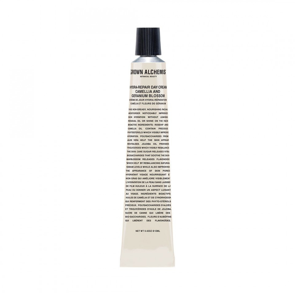 Crema de fata Grown Alchemist Hydra-Repair Day Cream, Camellia, Geranium Blossom, 12 ml (Concentratie: Crema pentru fata, Gramaj: 12 ml)