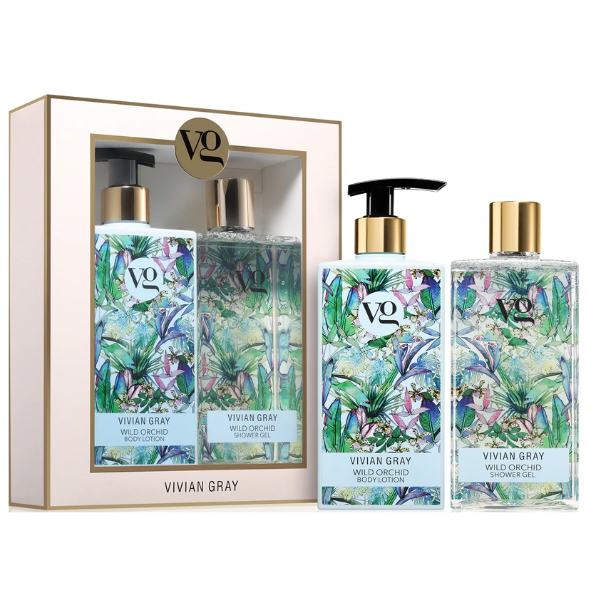 Set cadou Vivian Gray Wild Orhid Lotiune de corp, 350 ml + Gel de dus, 350 ml