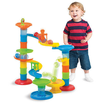 Jucarie interactiva - Turnulet cu bilute (30 piese)