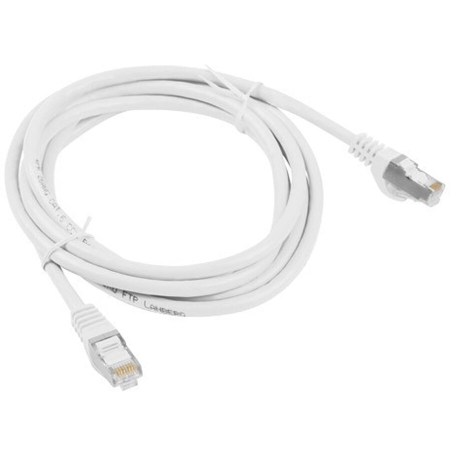 Cablu de retea din fibra optica , Lanberg , RJ45 cat.6 FTP 3m , gri
