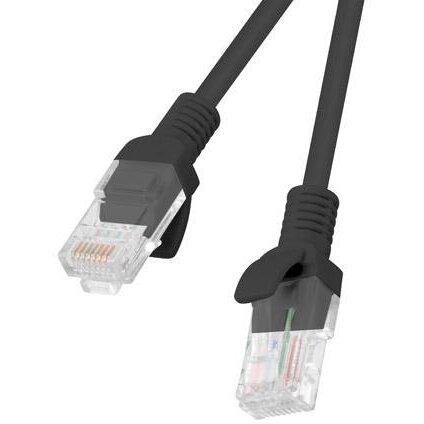 Cablu Lanberg Patchcord RJ45 cat. 5e UTP 0.5m black, 10-Pack