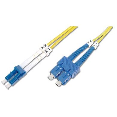 DIGITUS DK-2932-01 DIGITUS Fiber Optic Patch Cord, duplex SM 9/125 LC / SC 1m