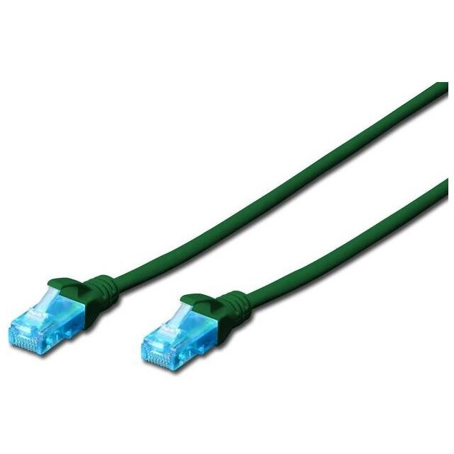 Cablu patch DIGITUS Premium CAT 5e UTP, lungime 5m, culoare verde