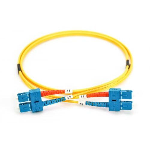 Fiber Optic Patch Cord, duplex SM 9/125 SC / SC 2m