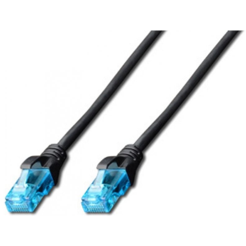 DIGITUS DK-1512-005/BL DIGITUS Premium CAT 5e UTP patch cable black