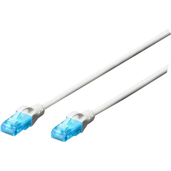 Cablu patch DIGITUS Premium CAT 5e UTP , alb , 3m