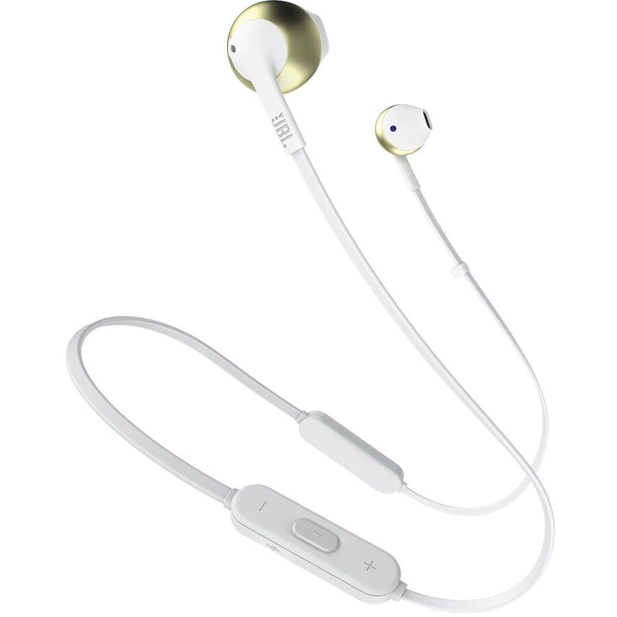 Casti In-Ear JBL T205BT, JBL Pure Bass Sound, Bluetooth, champagne gold