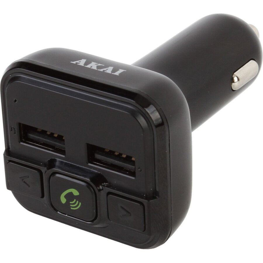 Modulator FM AKAI FMT-20BT, kit pentru masina cu USB, card SD, Bluetooth si handsfree