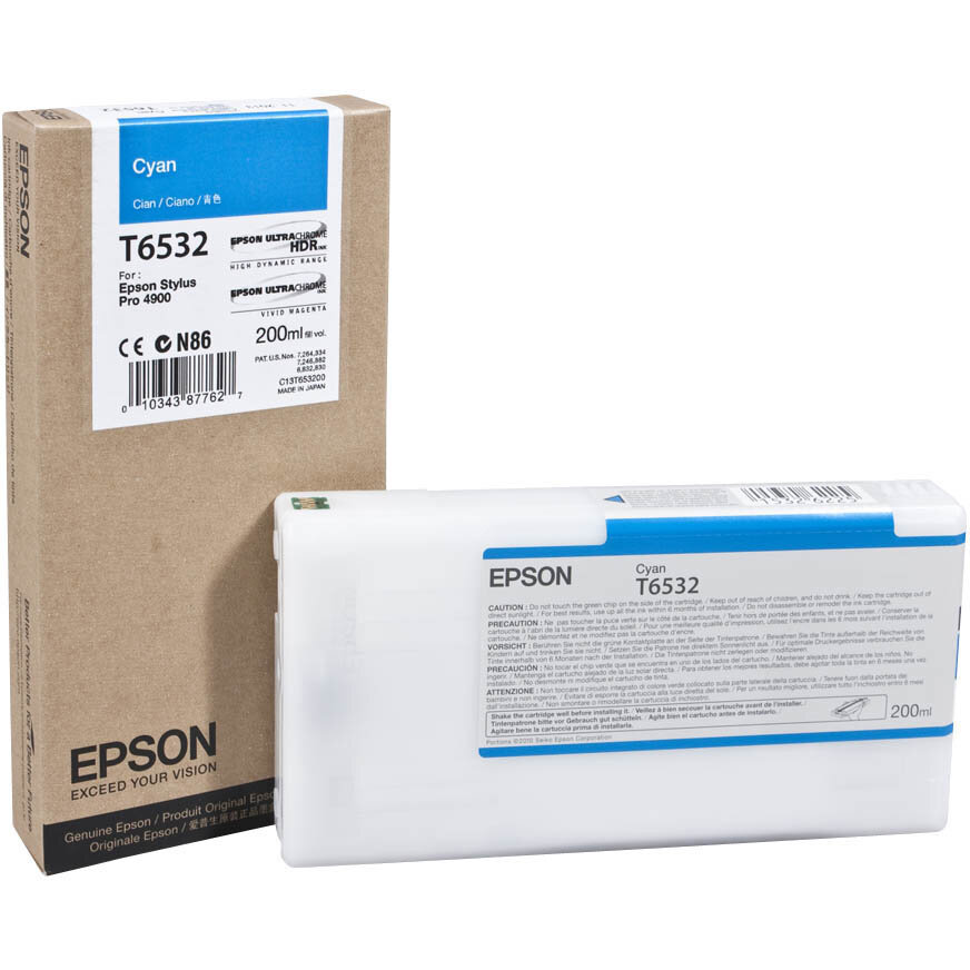 CARTUS CYAN C13T653200 220ML ORIGINAL EPSON STYLUS PRO 4900