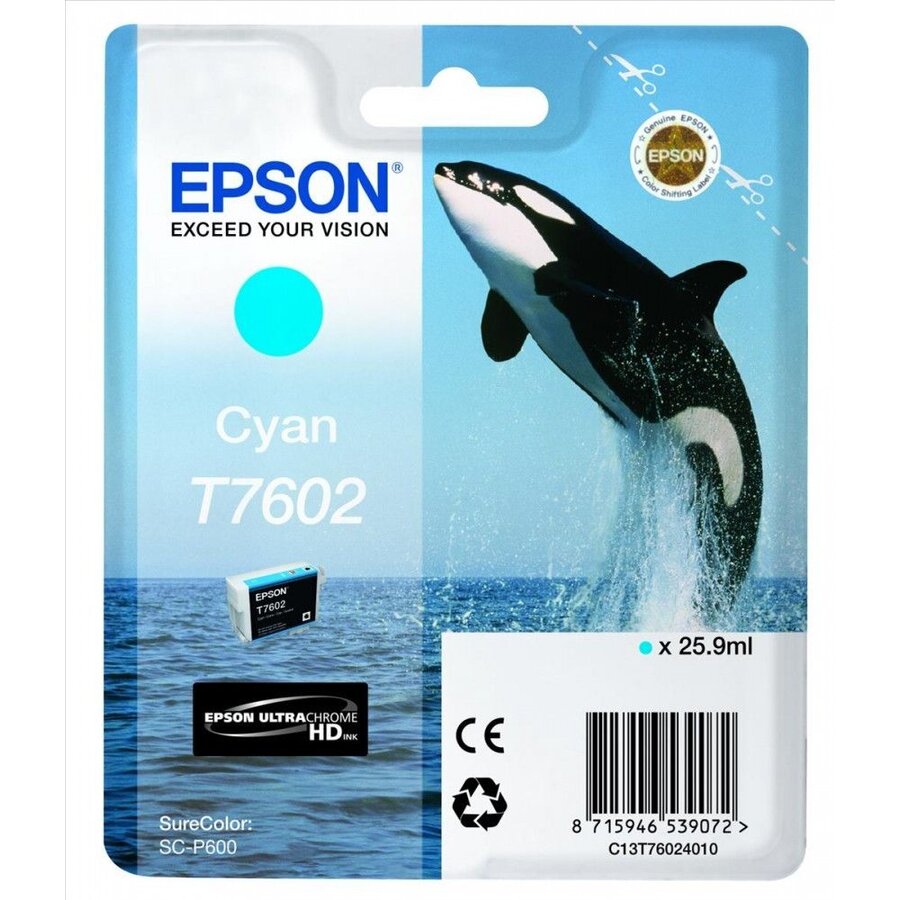 CARTUS CYAN C13T76024010 25,9 ML ORIGINAL EPSON SURECOLOR SC-P600