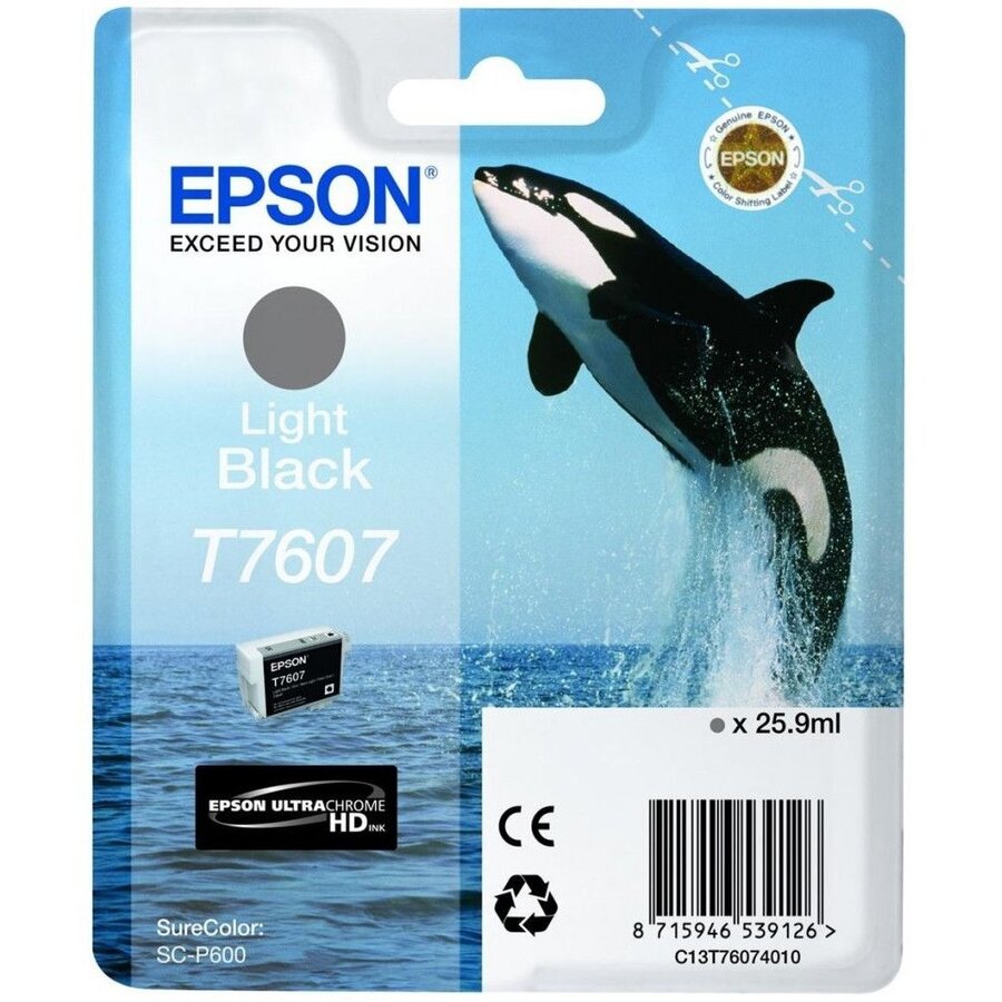 CARTUS LIGHT BLACK C13T76074010 25,9 ML ORIGINAL EPSON SURECOLOR SC-P600