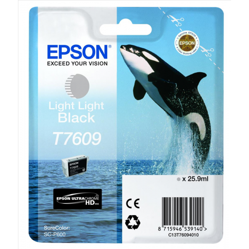CARTUS LIGHT LIGHT BLACK C13T76094010 25,9 ML ORIGINAL EPSON SURECOLOR SC-P600