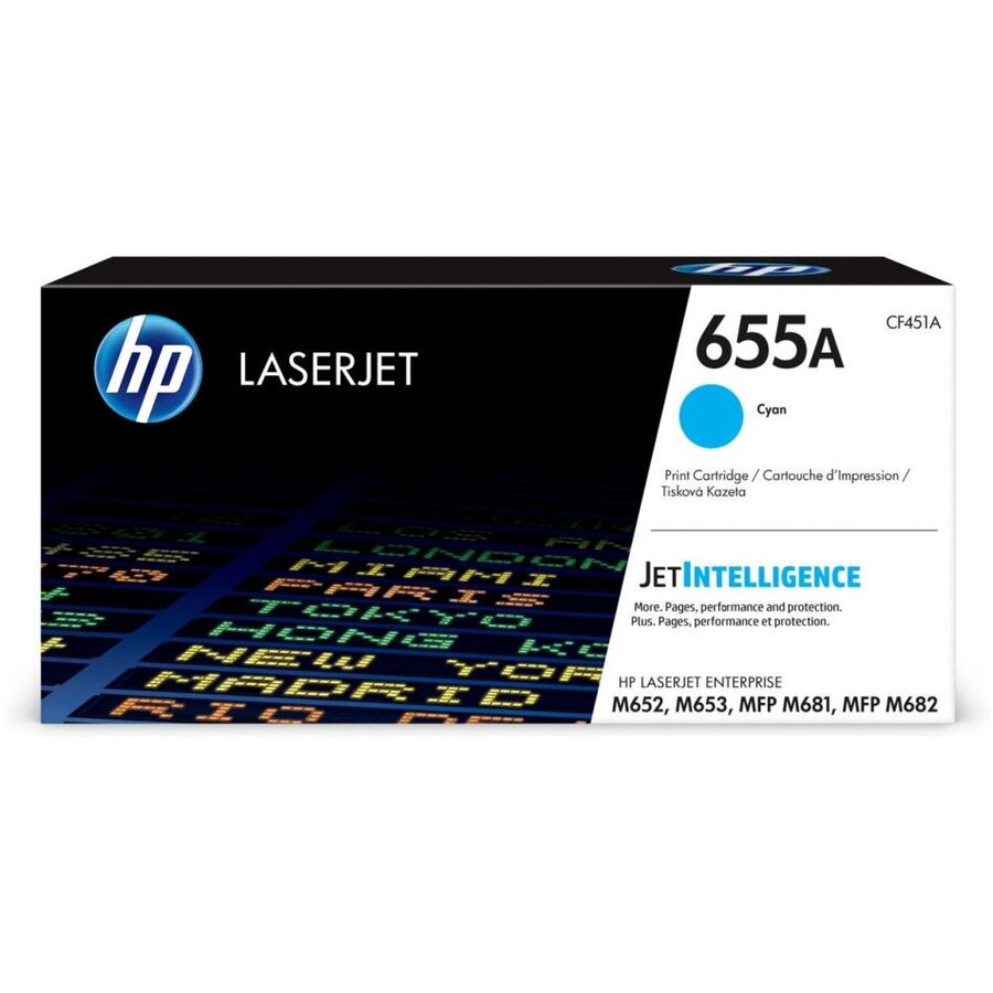 CARTUS TONER CYAN NR.655A CF451A 10,5K ORIGINAL HP LASERJET ENTERPRISE M652N