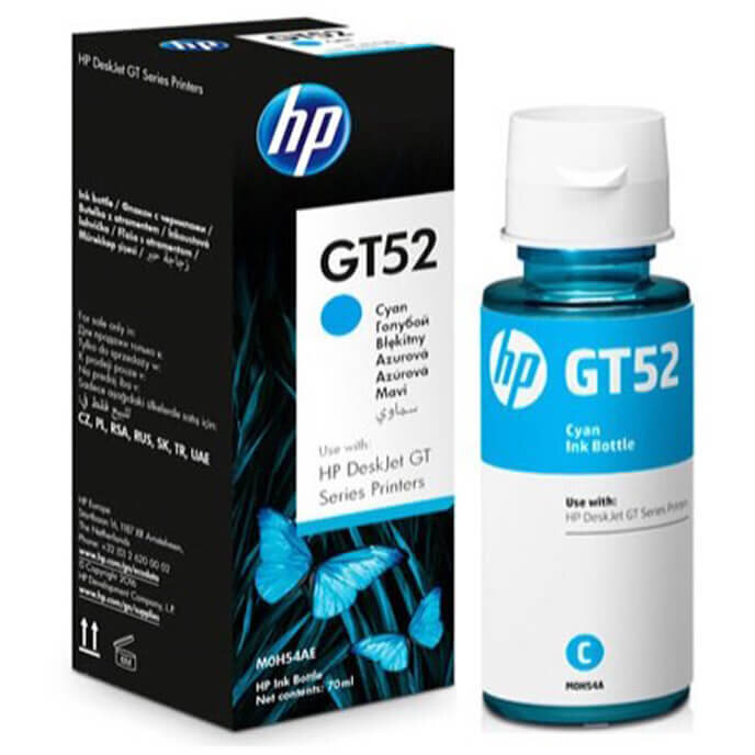 CARTUS CYAN NR.GT52 M0H54AE 8K ORIGINAL HP DESKJET GT 5810