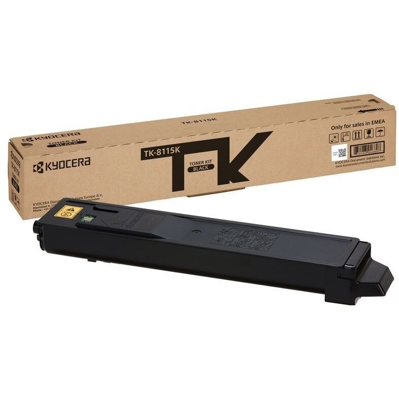 CARTUS TONER BLACK TK-8115K 12K ORIGINAL KYOCERA M8124CIDN
